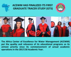 ACEWM HAS FINALIZED ITS FIRST GRADUATE TRACER STUDY (GTS)