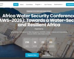 Africa Water Security Conference (AWS-2026): Towards a Water-Secure and Resilient Africa Flyer
