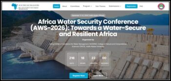 Africa Water Security Conference (AWS-2026): Towards a Water-Secure and Resilient Africa Flyer
